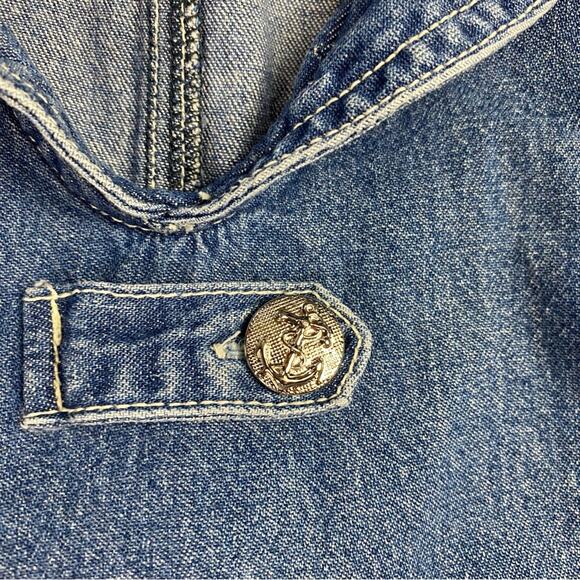 Vintage Y2K Denim Sailor Overall Dress Just Blu Size Small - Picture 5 of 7